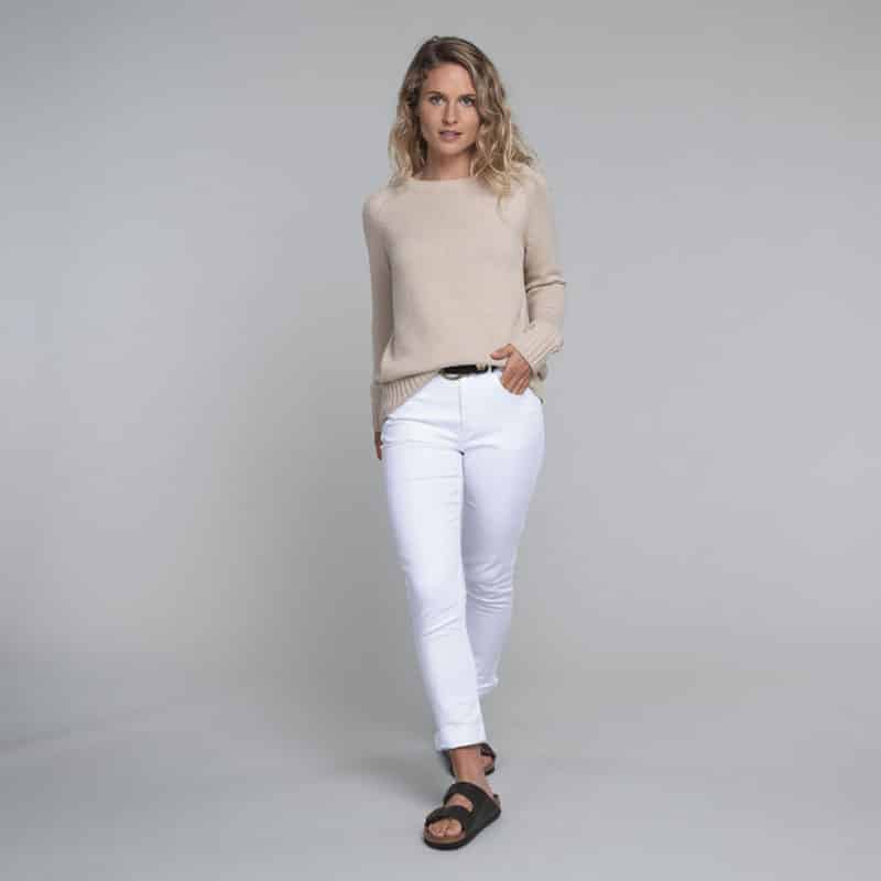 Schoffel Ladies Cornwall Cotton Crew Jumper Oat