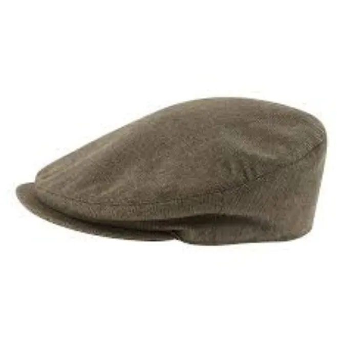 Schoffel Mens Classic Tweed Cap Loden Green Herringbone