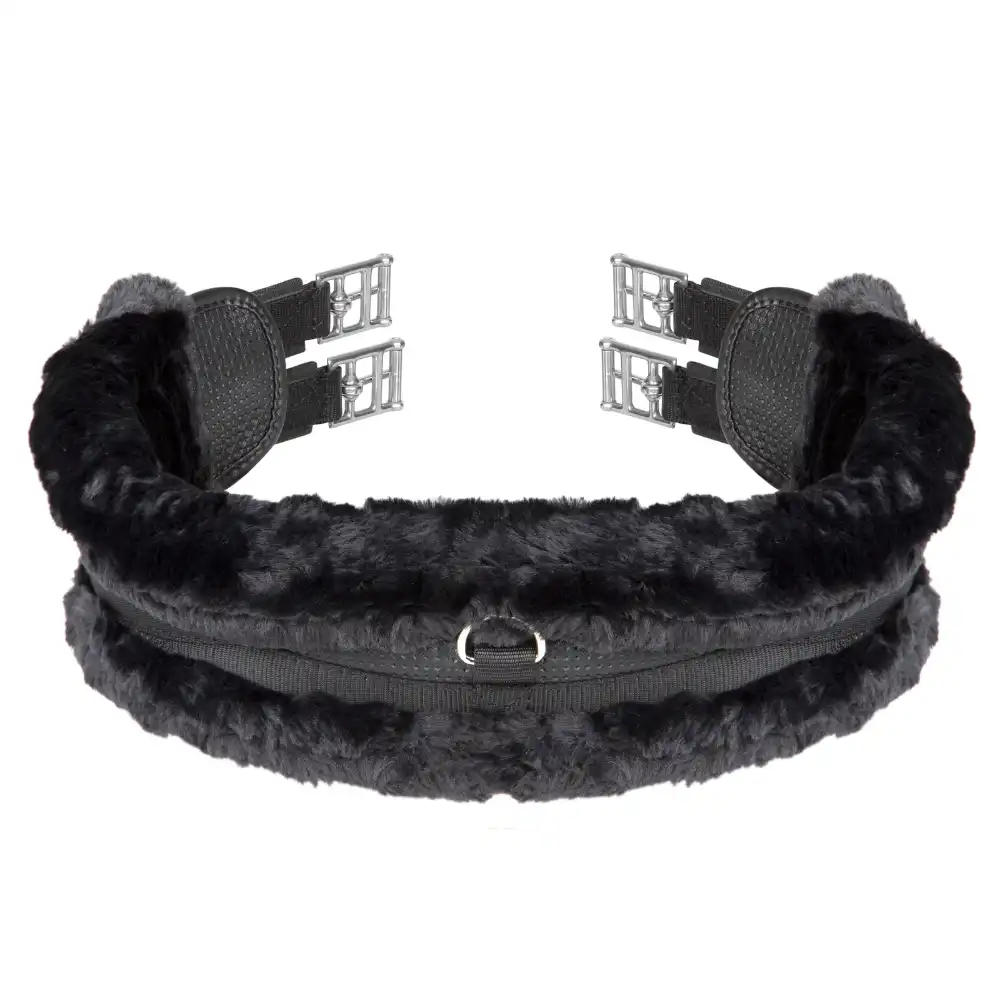 Shires ARMA SupaFleece Contour Girth Elastic Black