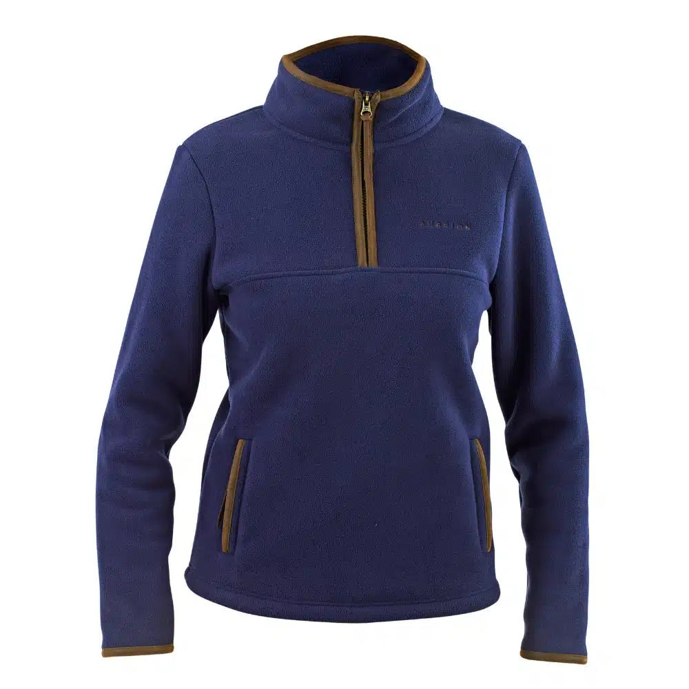 Shires Aubrion Ladies Core Half Zip Fleece Navy