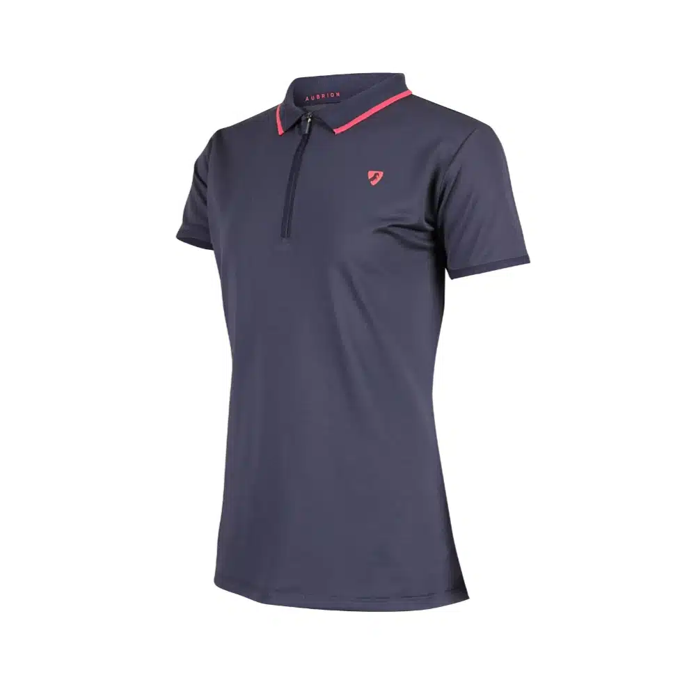 Shires Aubrion Young Rider Poise Tech Polo Navy