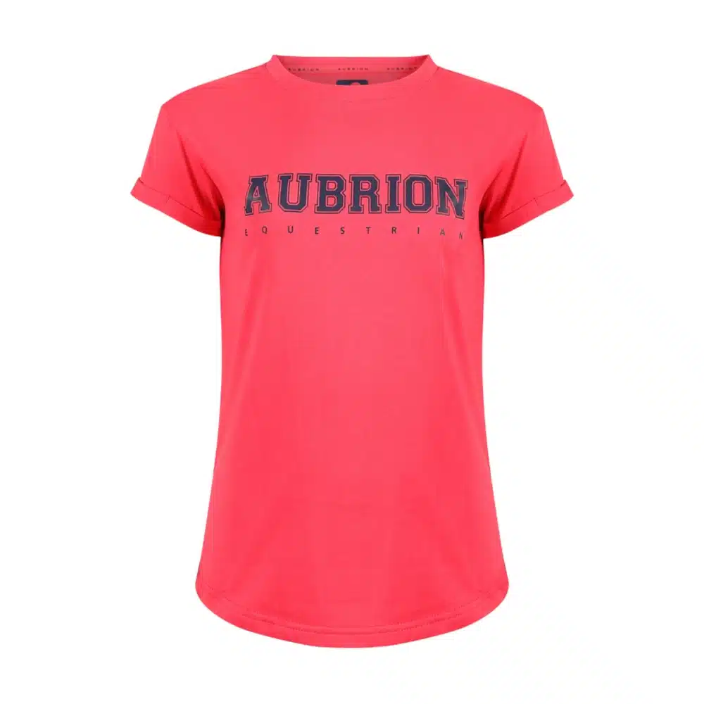 Shires Aubrion Young Rider Repose T Shirt Coral