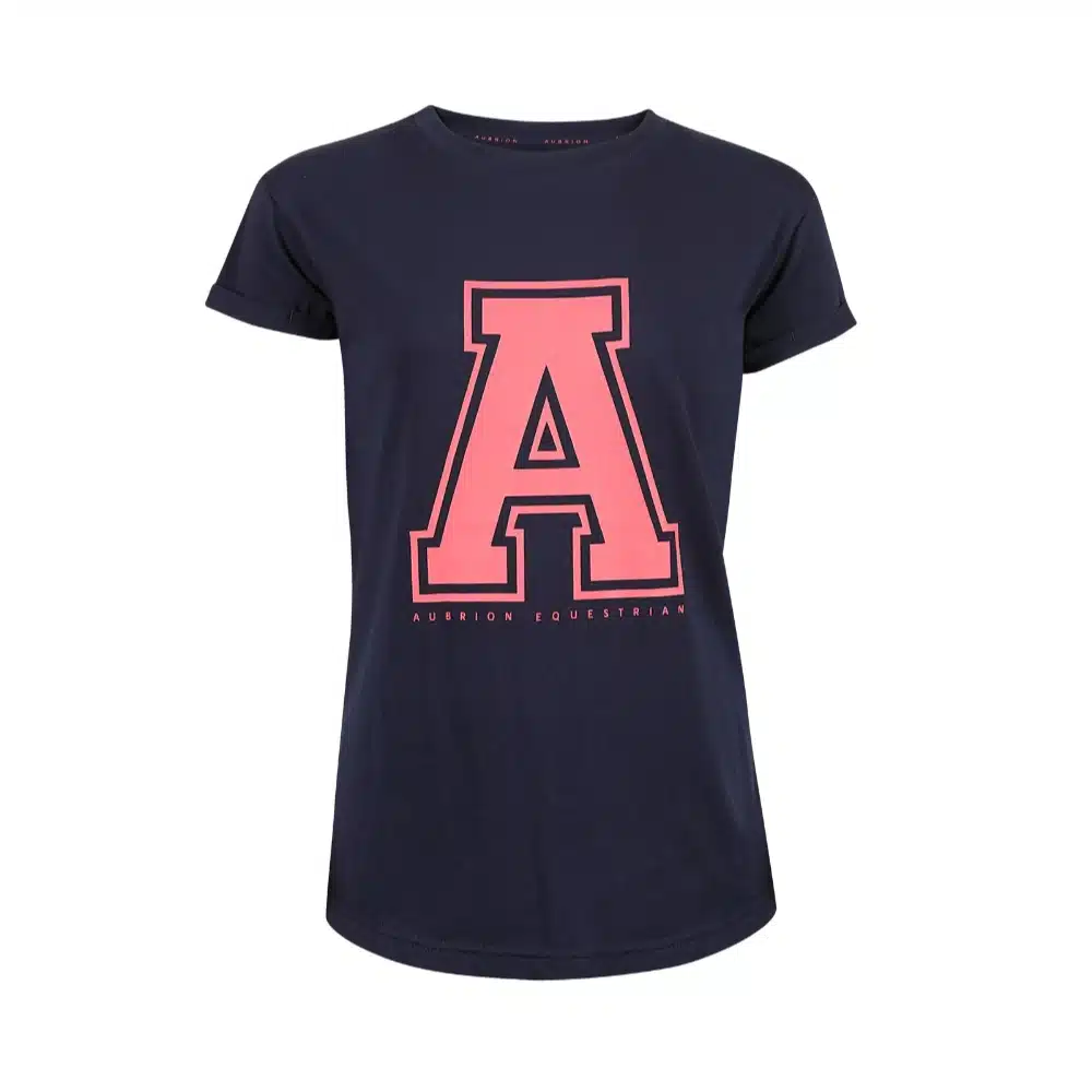 Shires Aubrion Young Rider Repose T Shirt Navy