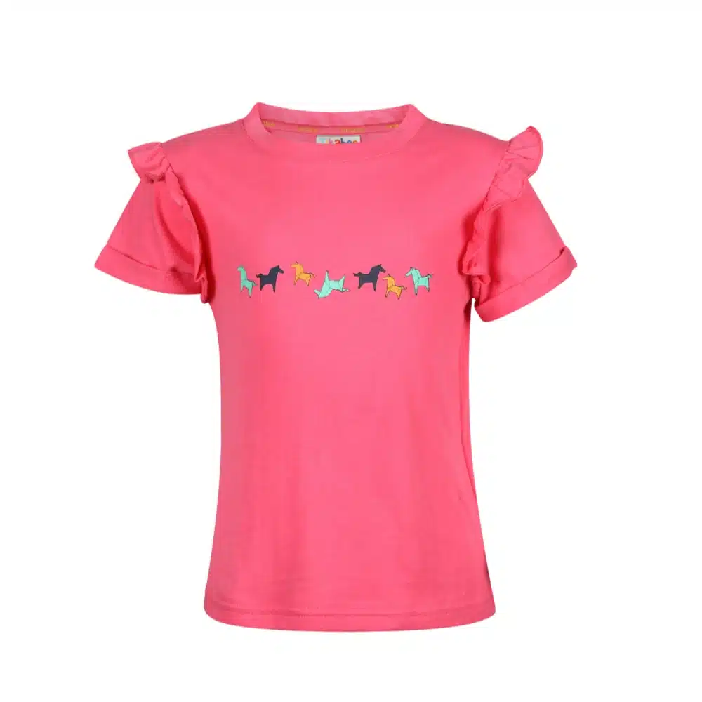 Shires Tikaboo Childrens Frill T Shirt Pink