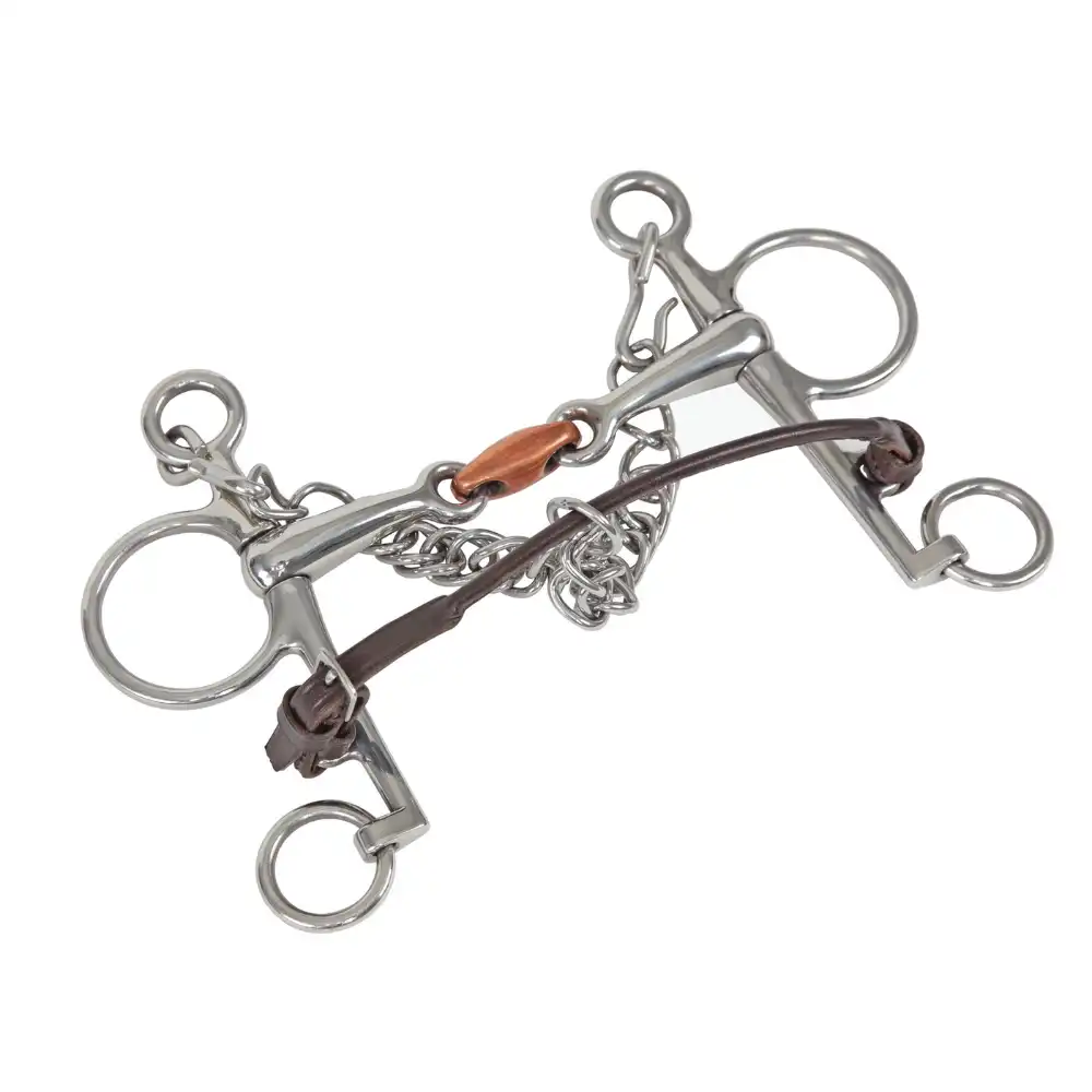Shires Velociti GARA Rolled Leather Lip Strap