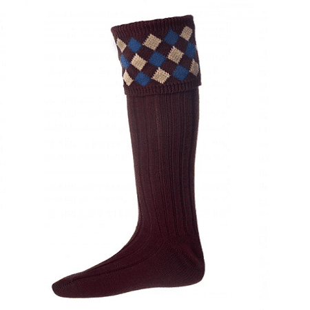 Cheviot chequers sock