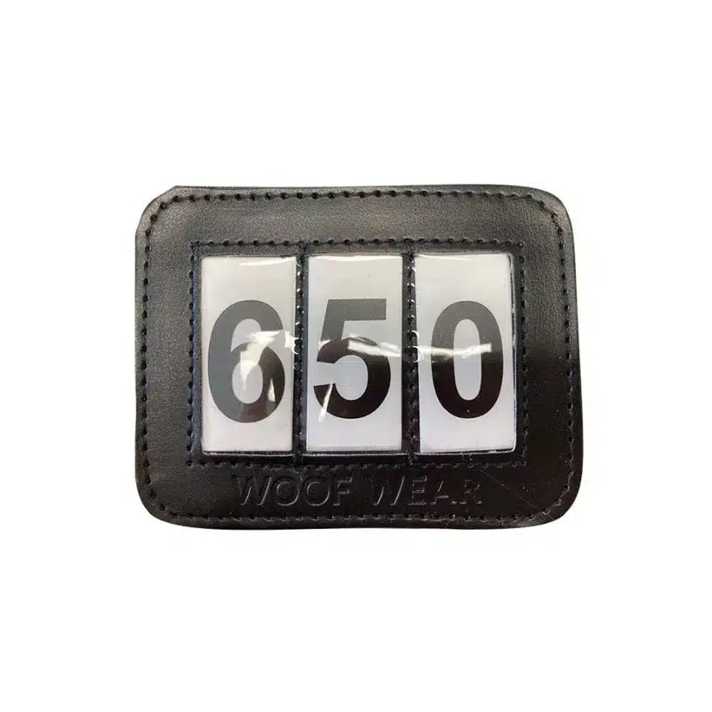 Woof Wear Bridle Number Holder Black