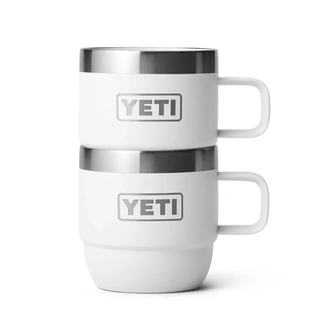 Yeti Espresso Stackable Mug 6oz (2 Pack) White