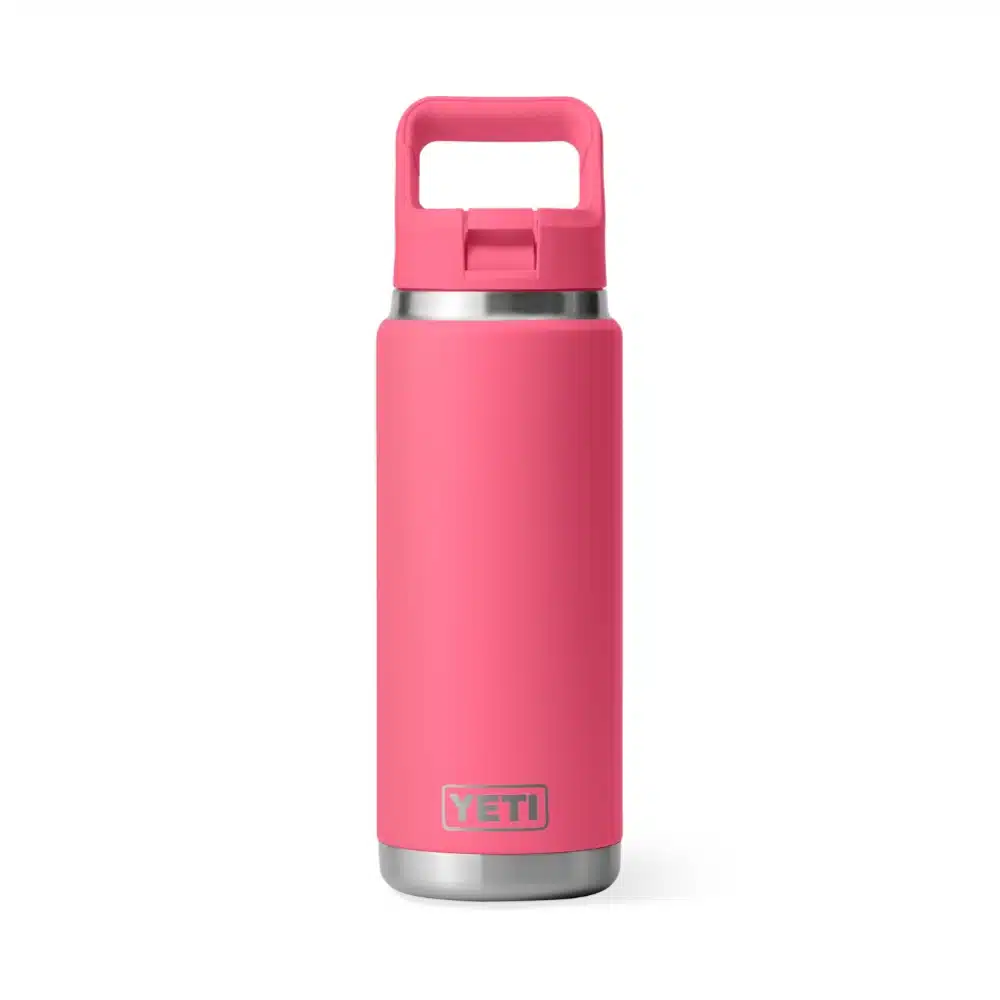Yeti Rambler 26 Oz Bottle With Colour Matched Straw Cap Tropical Pink