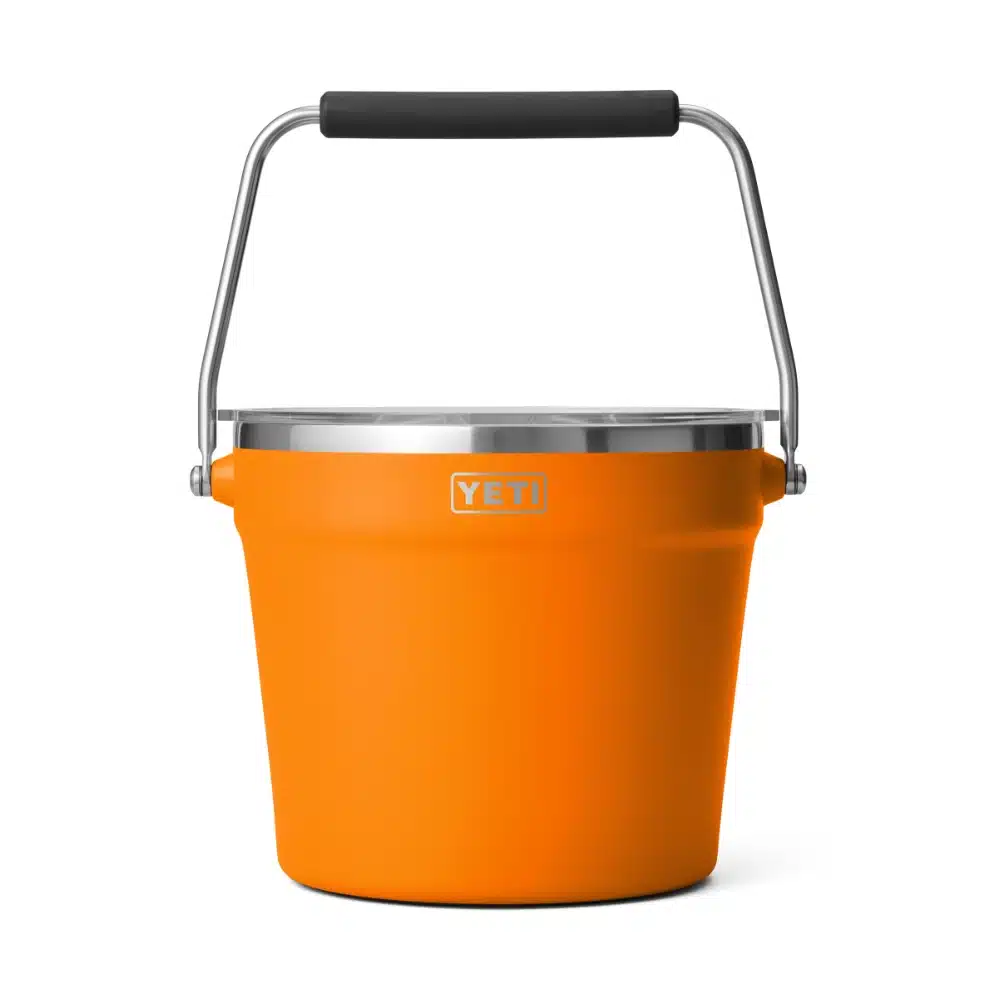 Yeti Rambler Beverage Bucket King Crab Orange