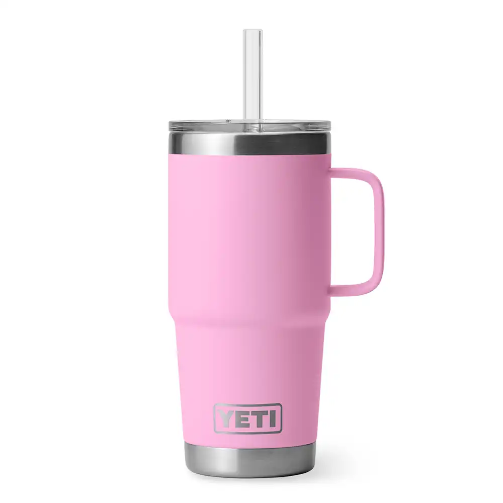 Yeti Rambler Straw Mug 25oz Power Pink