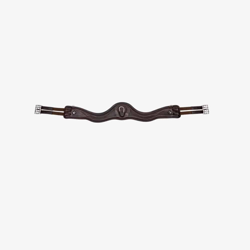 LeMieux GelTek Anatomic Curve Long Jumping Girth Brown