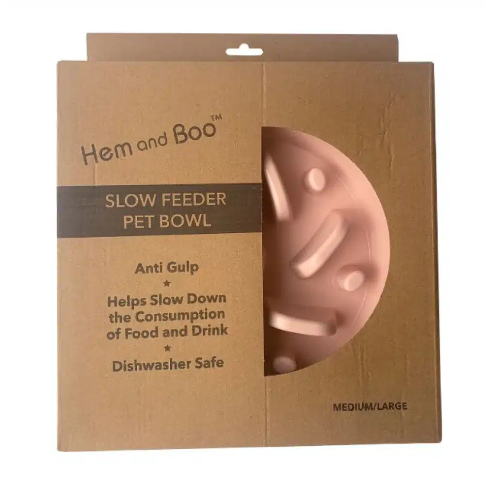 Hem & Boo Slow Feeding Anti Gulp Pet Bowl Medium/Large