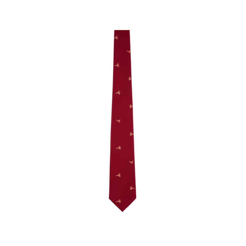 Schoffel Ashford Silk Tie Chilli Pheasant