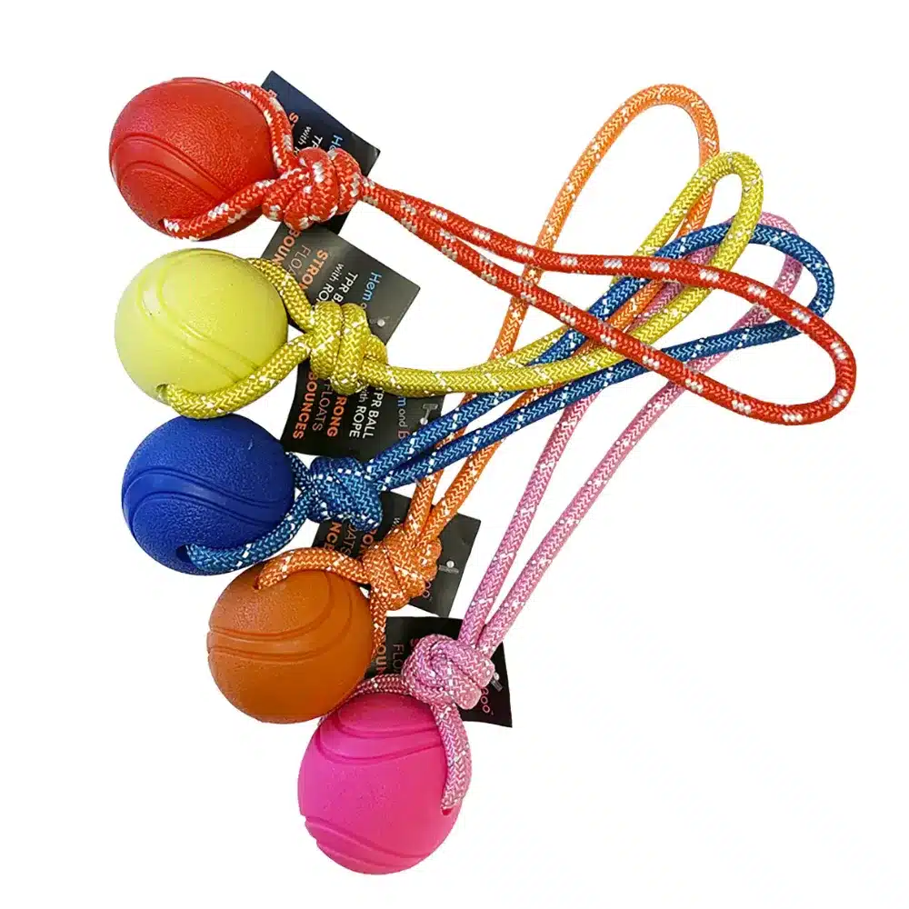 Hem & Boo Ball On Rope Throw Toy