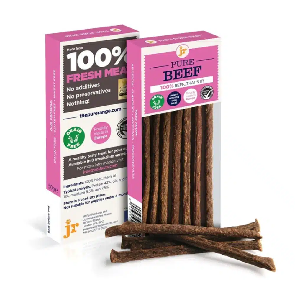 JR Pure Beef Sticks Dog Treats 50g