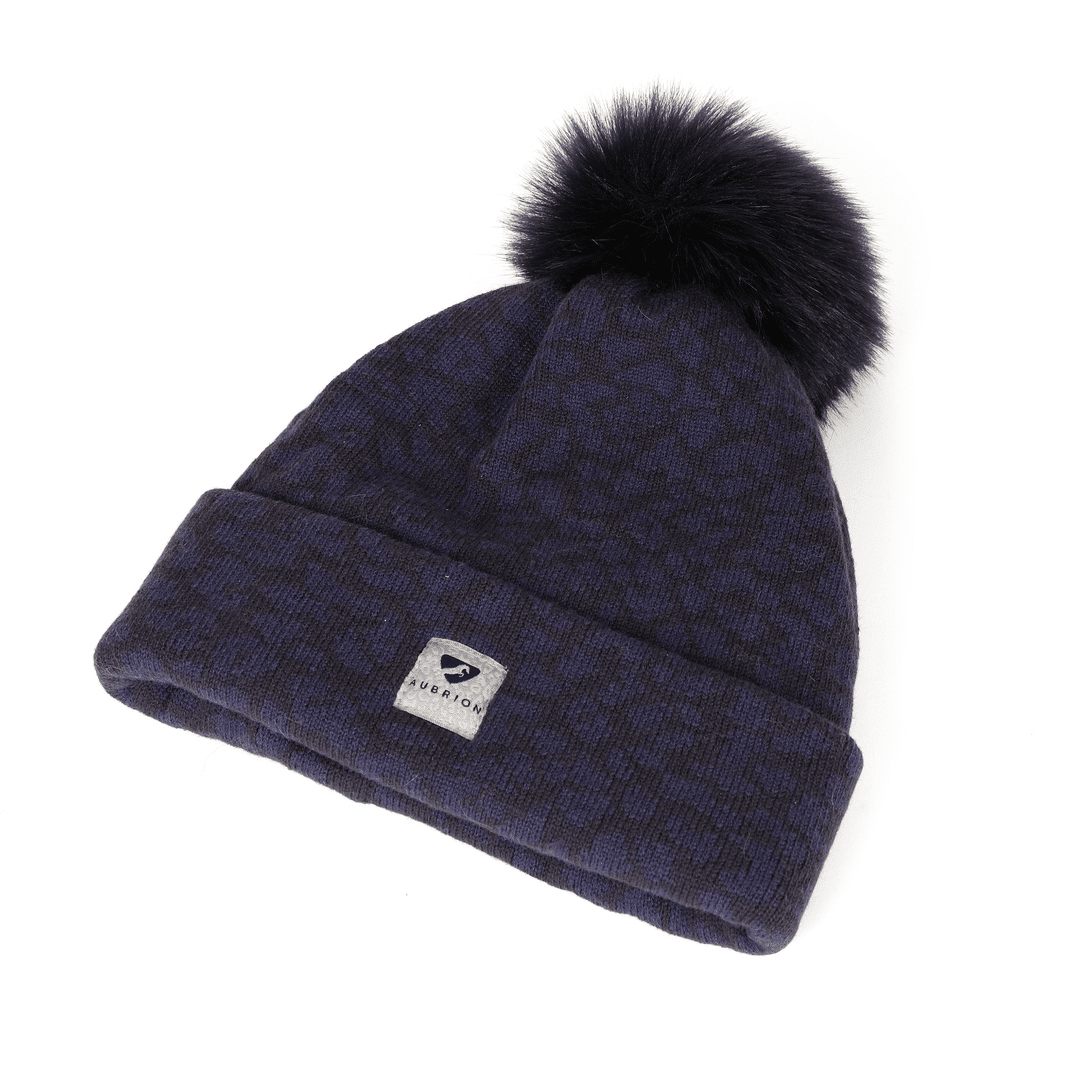 Shires Aubrion Fleece Lined Bobble Hat Ink