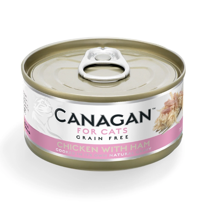 Canagan Cat Food Can Chicken & Ham 75g