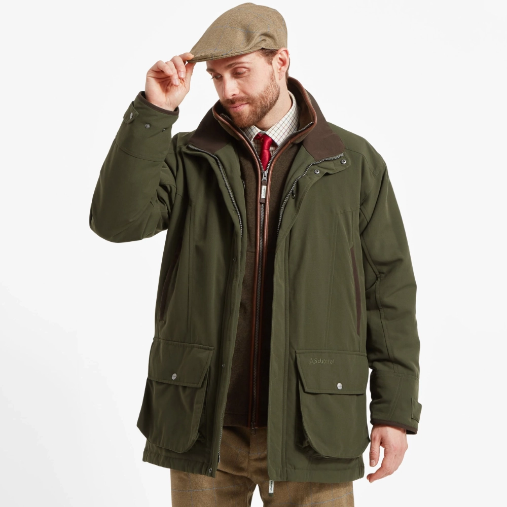 Schoffel Mens Ptarmigan Classic Coat Hunter Green