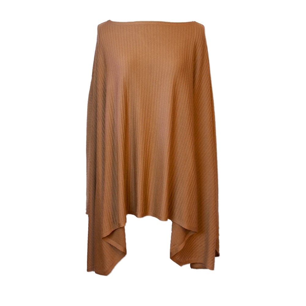 Waring Brooke Signature Draped Poncho Tan