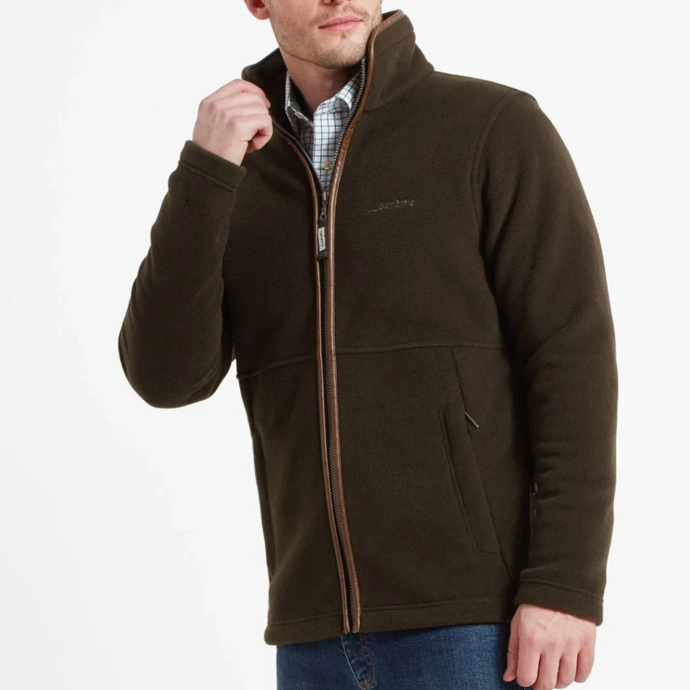 Schoffel Mens Cottesmore Fleece Jacket Dark Olive