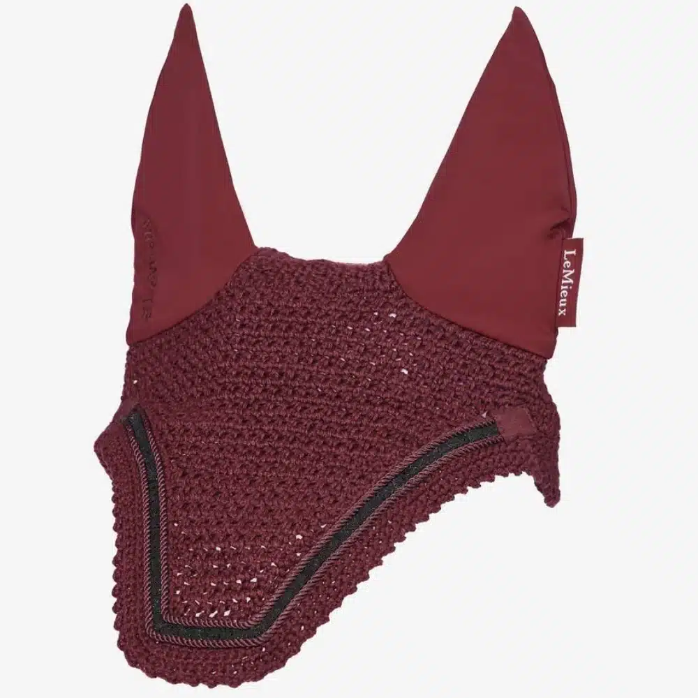 LeMieux Crystal Fly Hood Burgundy