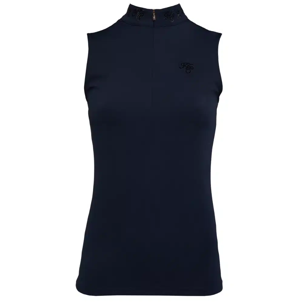 Holland Cooper Ladies Crystal Sleeveless Base Layer Ink Navy
