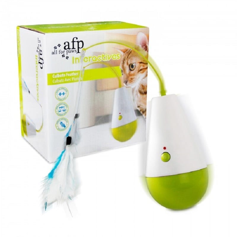 All For Paws Culbuto Feather Toy