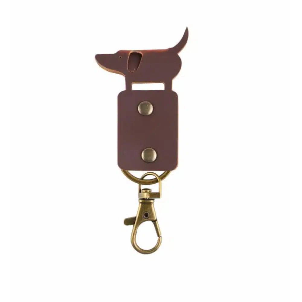 Sting In The Tail Recycled Leather Dog Keyring