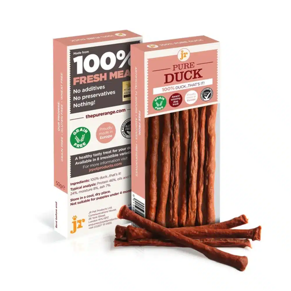 JR Pure Duck Sticks Dog Treats 50g