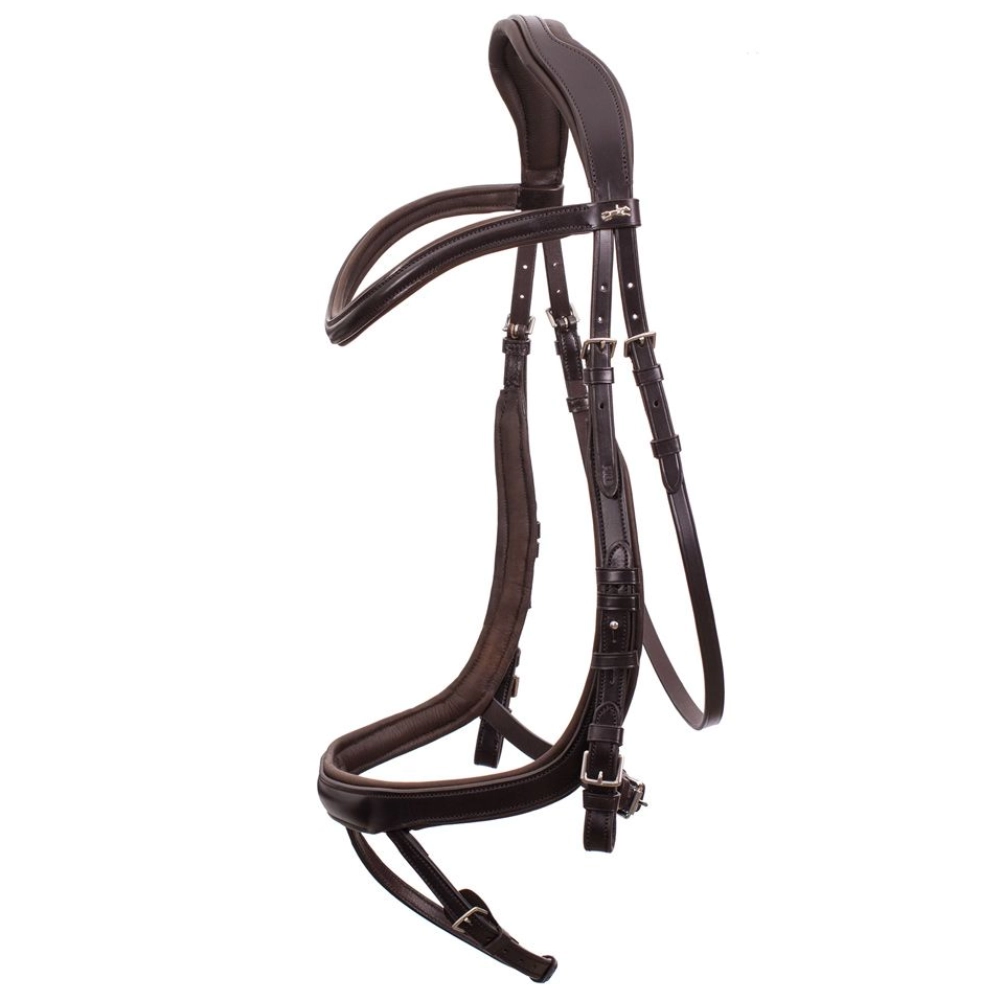 Schockemohle Equitus Alpha Anatomic Flash Bridle Espresso