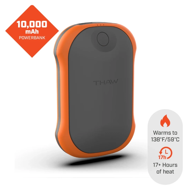 THAW™ Rechargeable Heated Hand Warmer & Powerbank