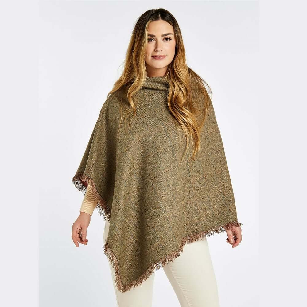 Dubarry Ladies Hazelwood Tweed Poncho Burren
