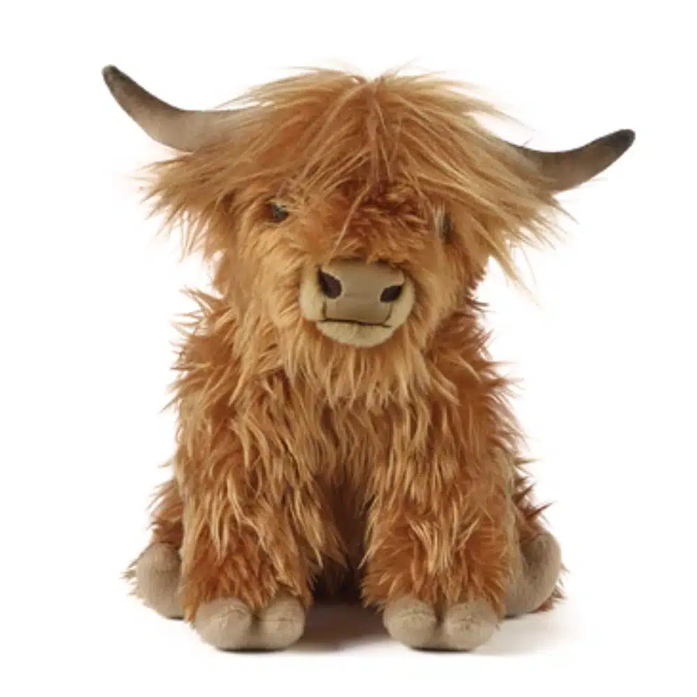 Living Nature Highland Cow Soft Toy With Sound