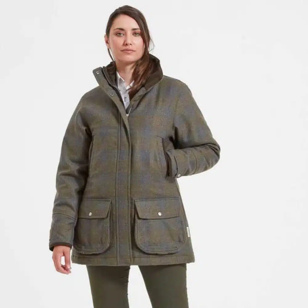 Schoffel Ladies Ptarmigan Tweed Coat Iona Tweed