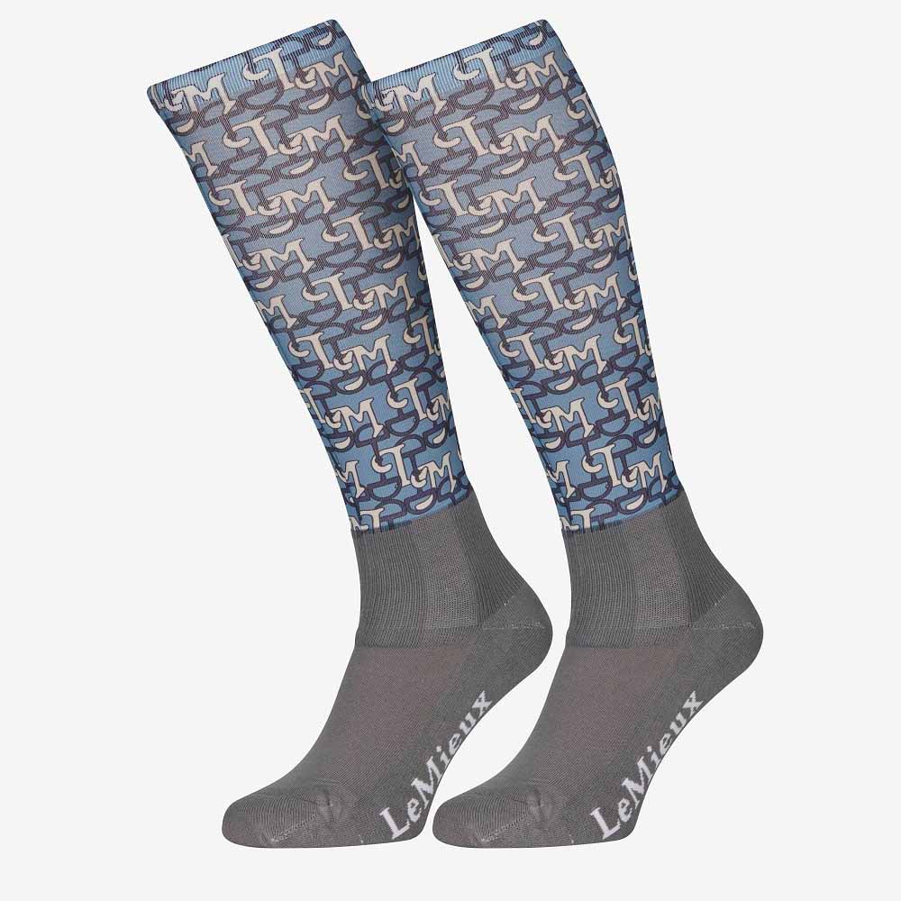LeMieux Junior Footsie Socks LM Blue