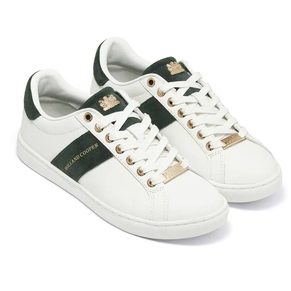 Holland Cooper Ladies Knightsbridge Court Trainer Racing Green