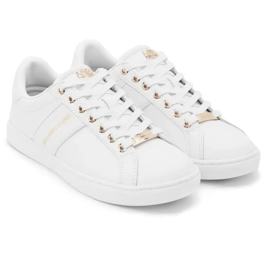 Holland Cooper Ladies Knightsbridge Court Trainer White