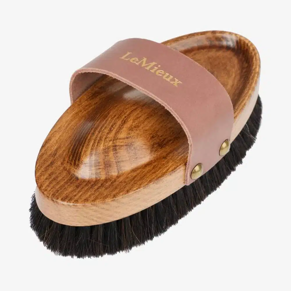 LeMieux Artisan Lambswool Body Brush Brown