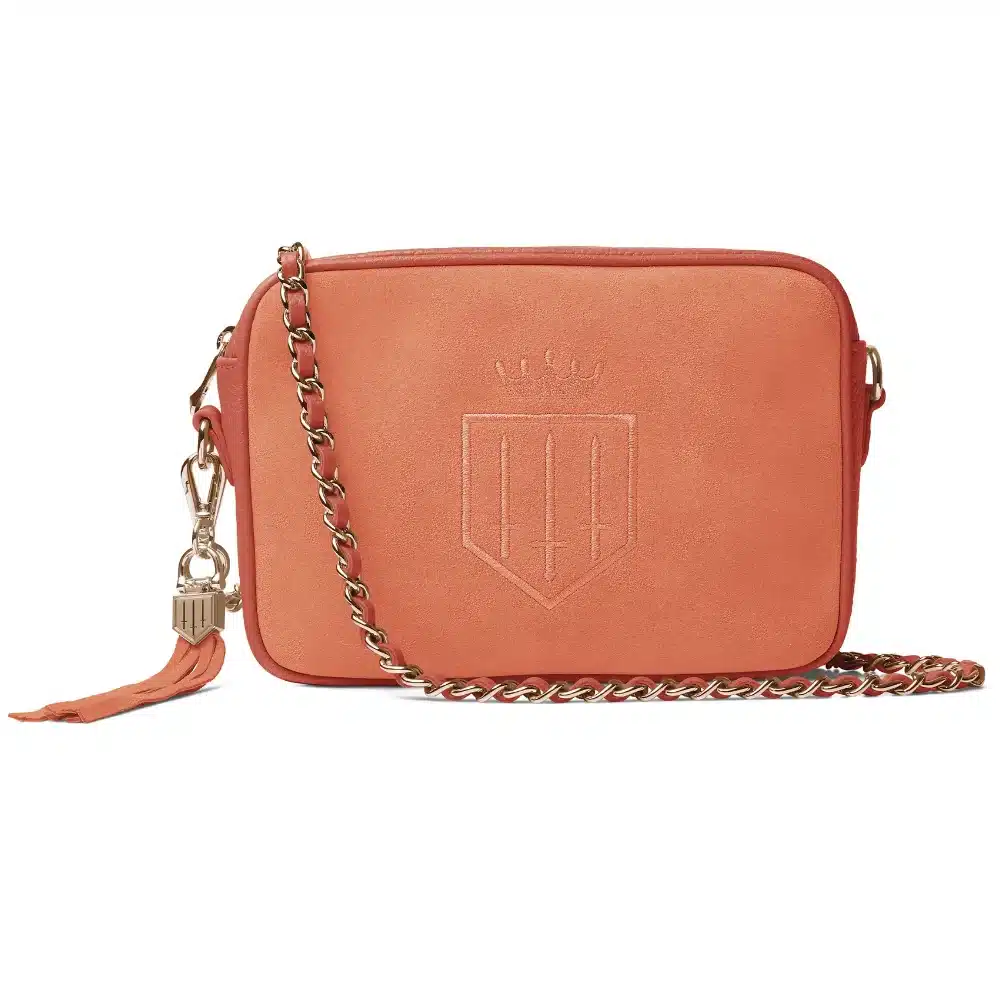 Fairfax & Favor Finsbury Cross Body Bag Melon Suede
