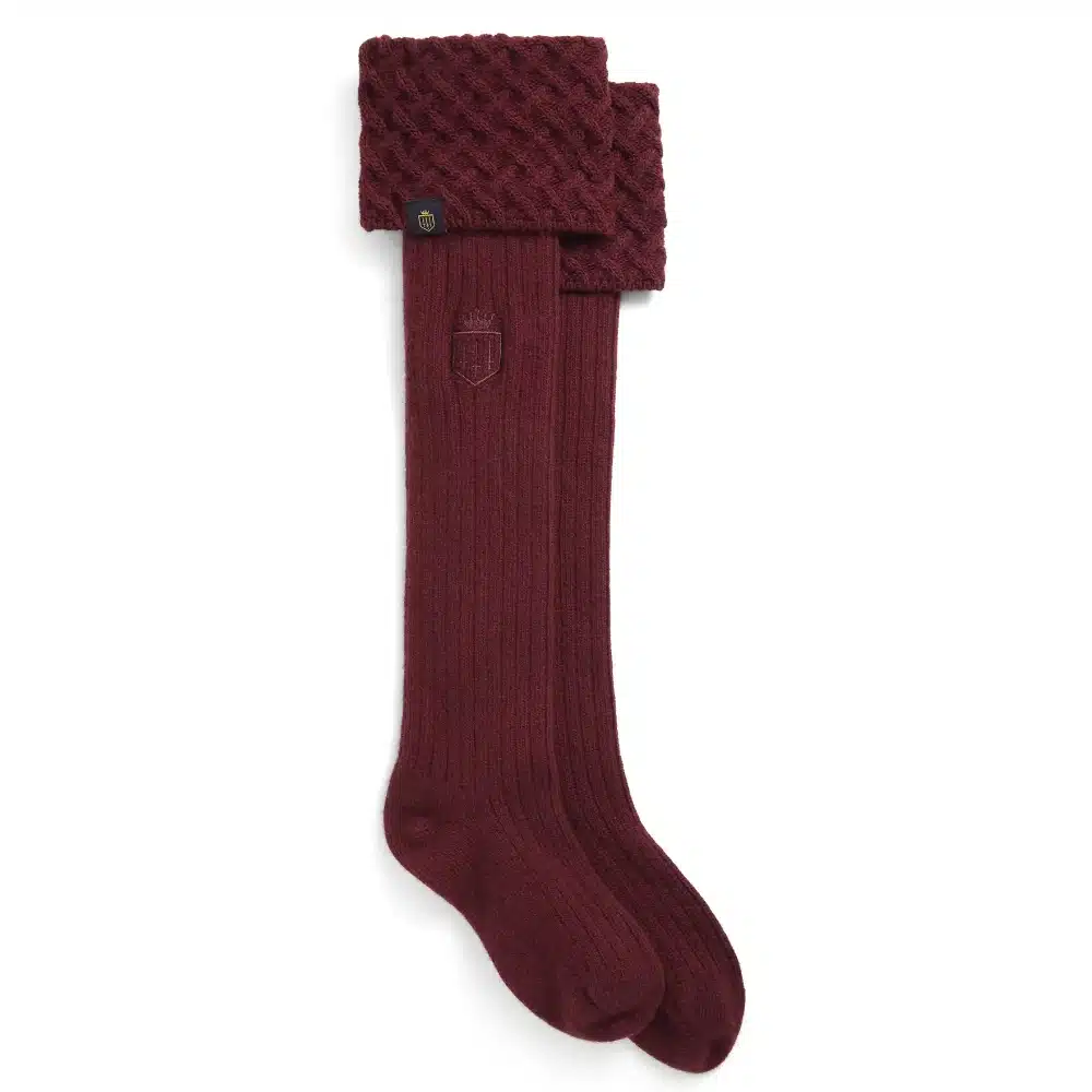 Fairfax & Favor Explorer Merino Socks Ruby