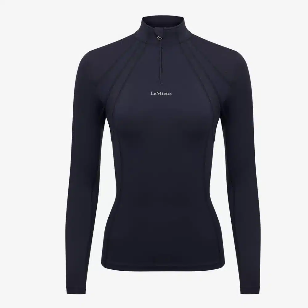 LeMieux Ladies Mia Mesh Long Sleeve Base Layer Navy