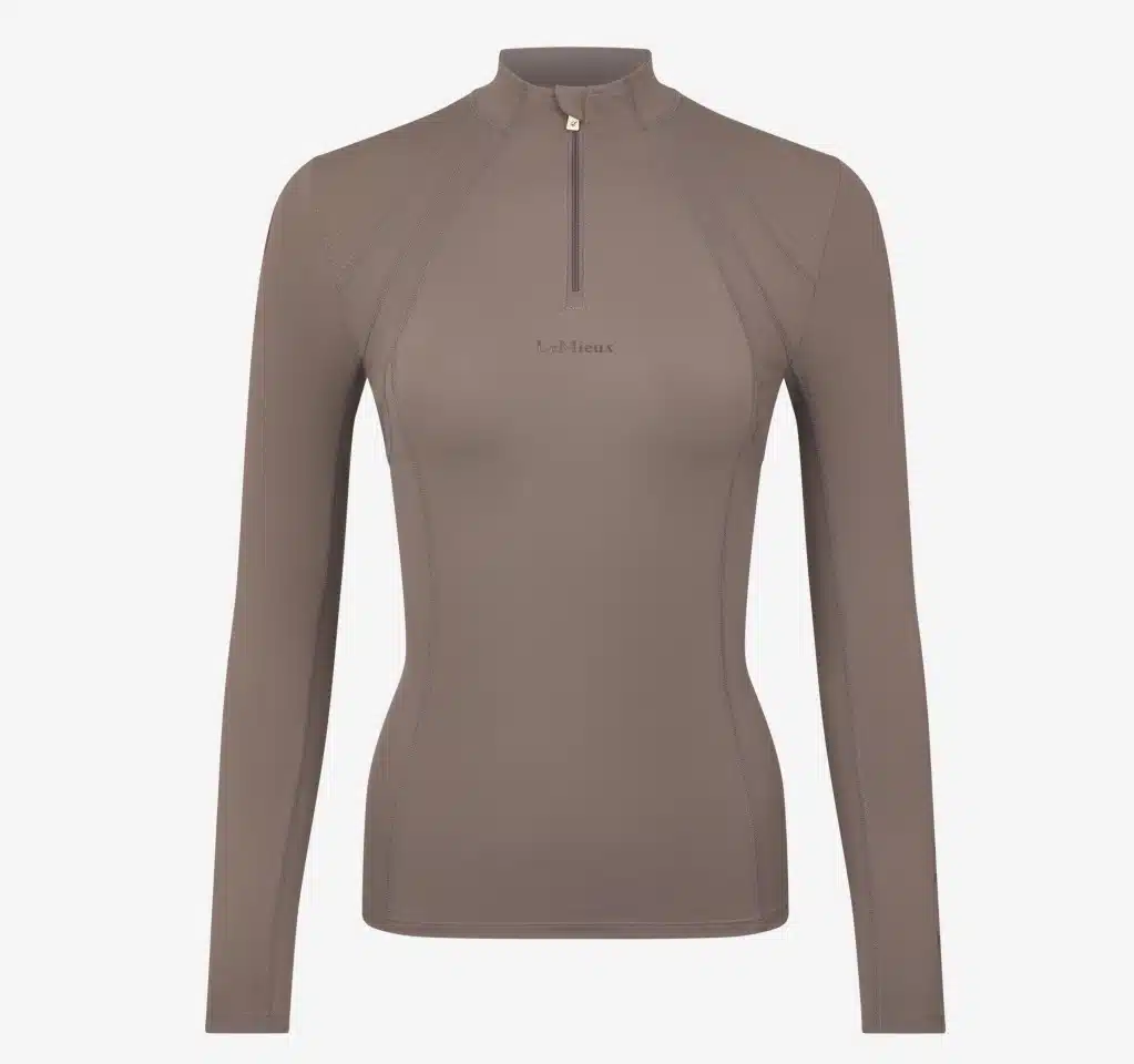 LeMieux Ladies Mia Mesh Long Sleeve Base Layer Walnut