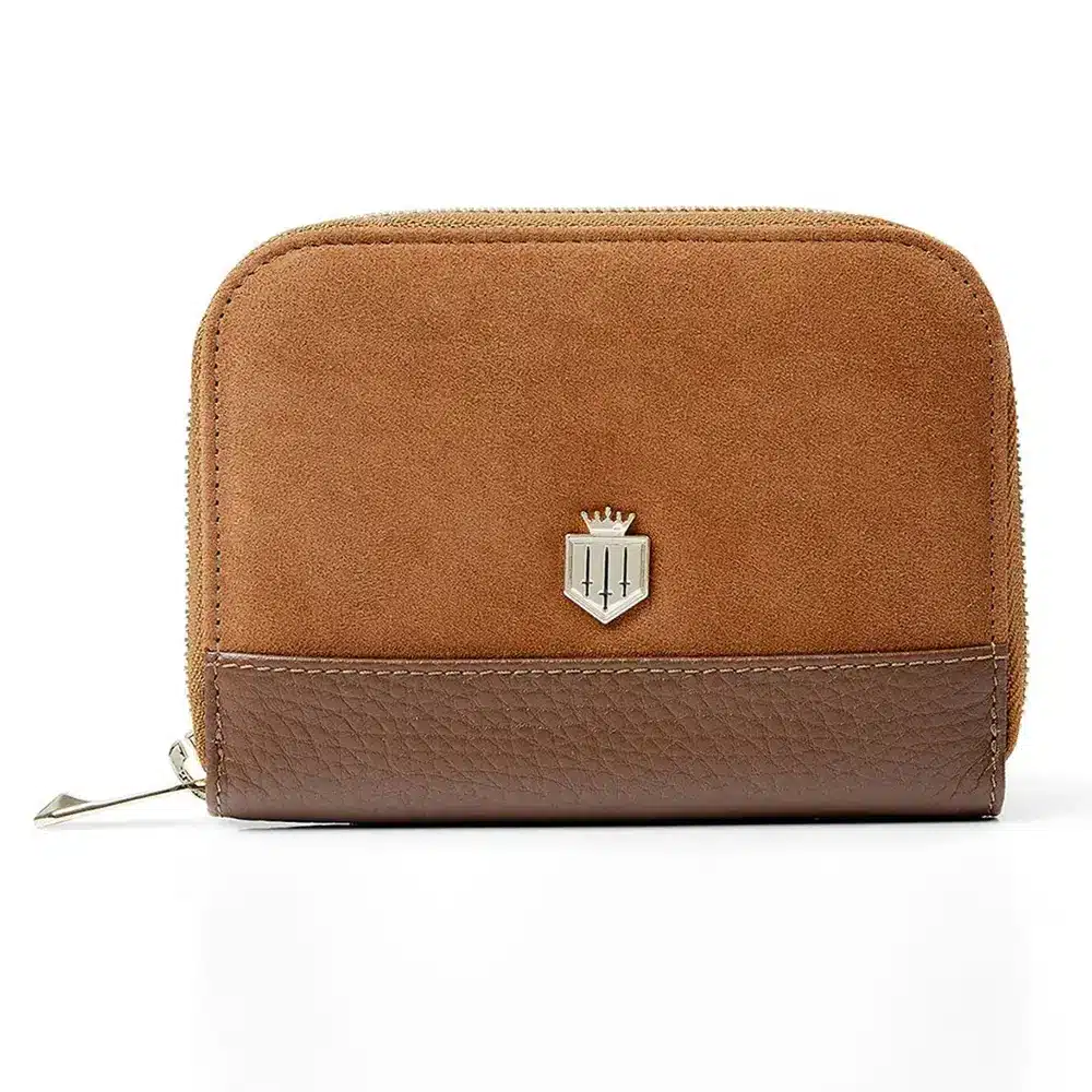 Fairfax & Favor Mini Salisbury Purse Tan Suede
