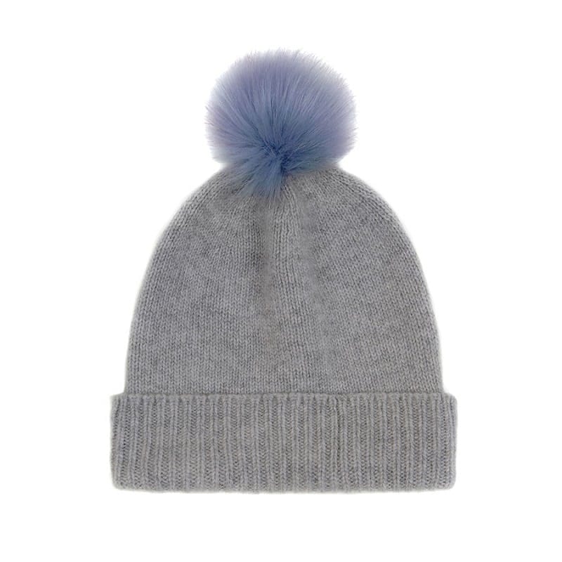 Helen Moore Cashmere Pom Pom Beanie Hat