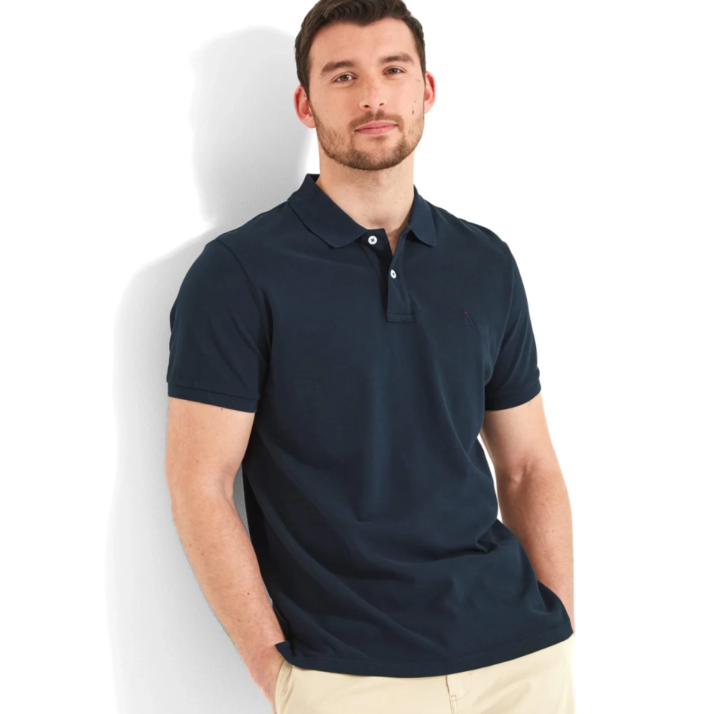 Schoffel Mens St Ives Tailored Polo Shirt Navy