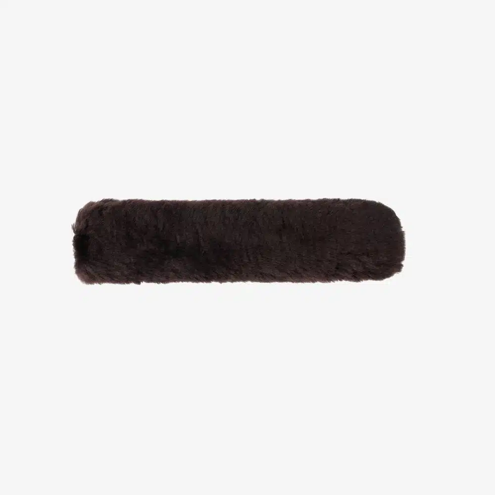 LeMieux Simuwool Noseband Cover Brown