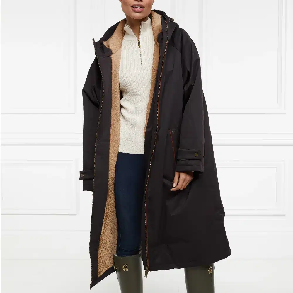 Holland Cooper One Size Waterproof Coat Chocolate