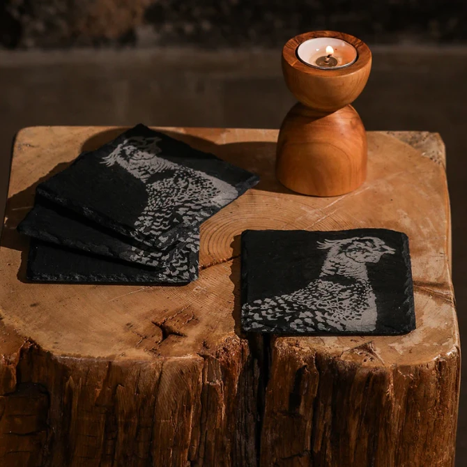 Selbrae House Slate Coasters Pheasant (Set of 4)