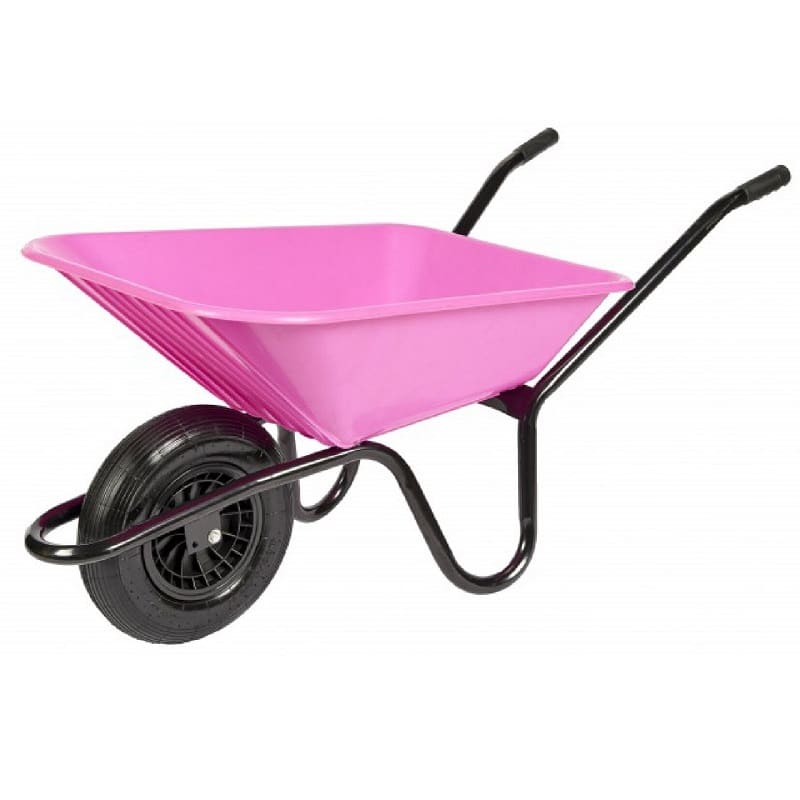 Carrimore Super Barrow 90L Wheelbarrow Pink